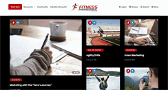 Desktop Screenshot of fitnessprofessionalonline.com